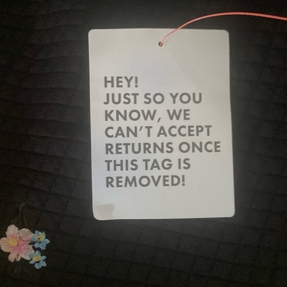 ASOS NWT Black Quilted Mini 90s Dress Babydoll w Ditsy Floral Embroidery Size 2 - Picture 9 of 9